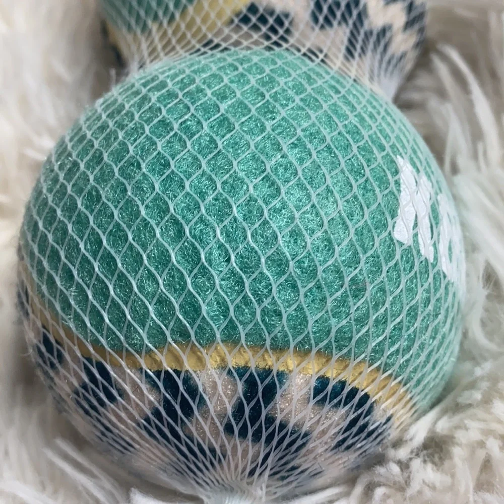 Kong Sport Tough Bouncy Fun Turquoise Jumbo Dog Balls Set of 2